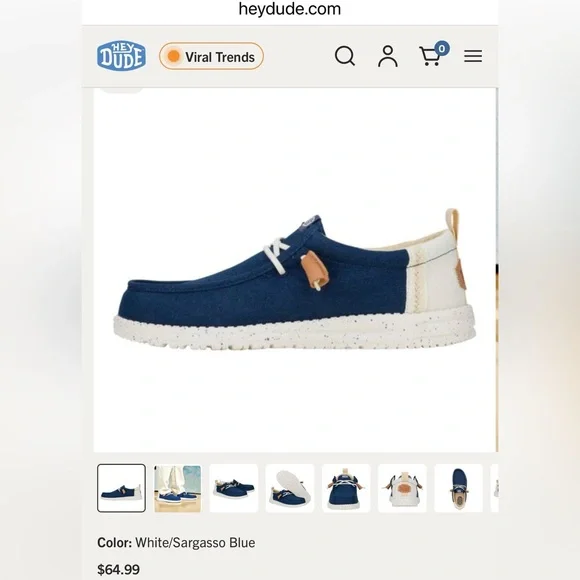 Wally Craft Linen Hey Dude shoes - Picture 4 of 6